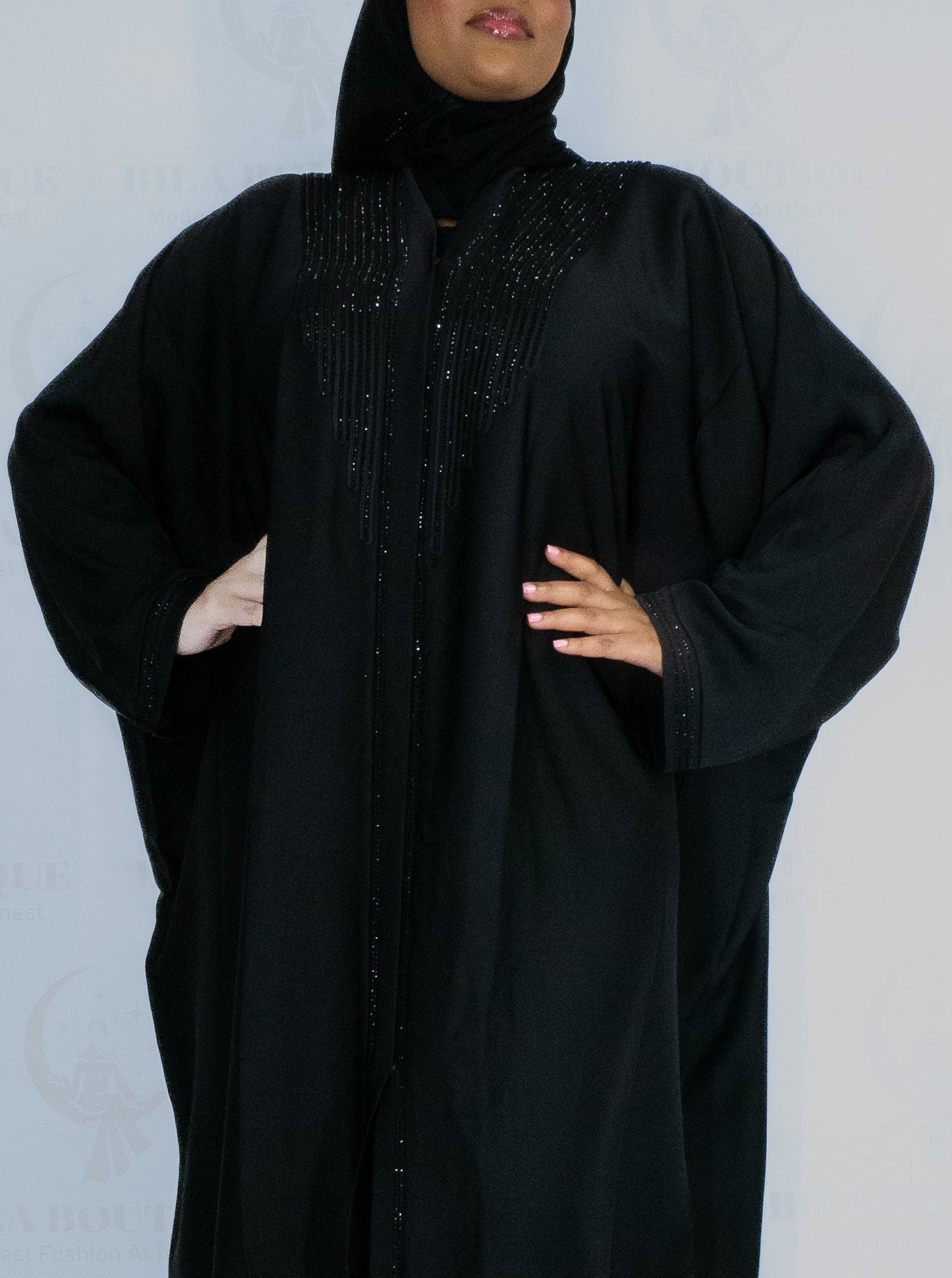 Black Batwing Abaya