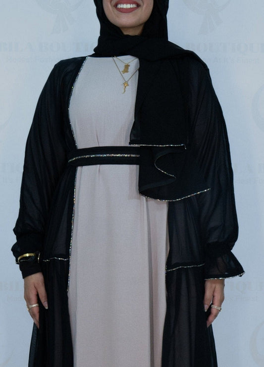 Black/Pastel Abaya