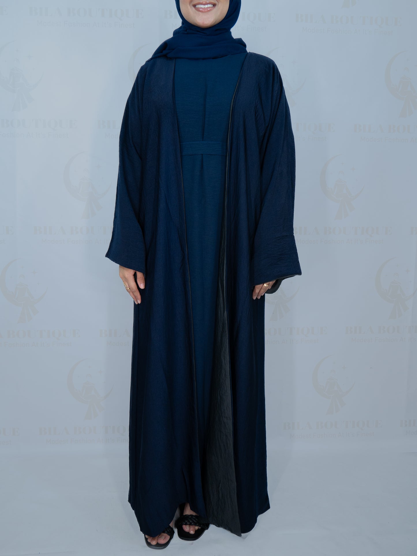 Blue Double Sideded Abaya