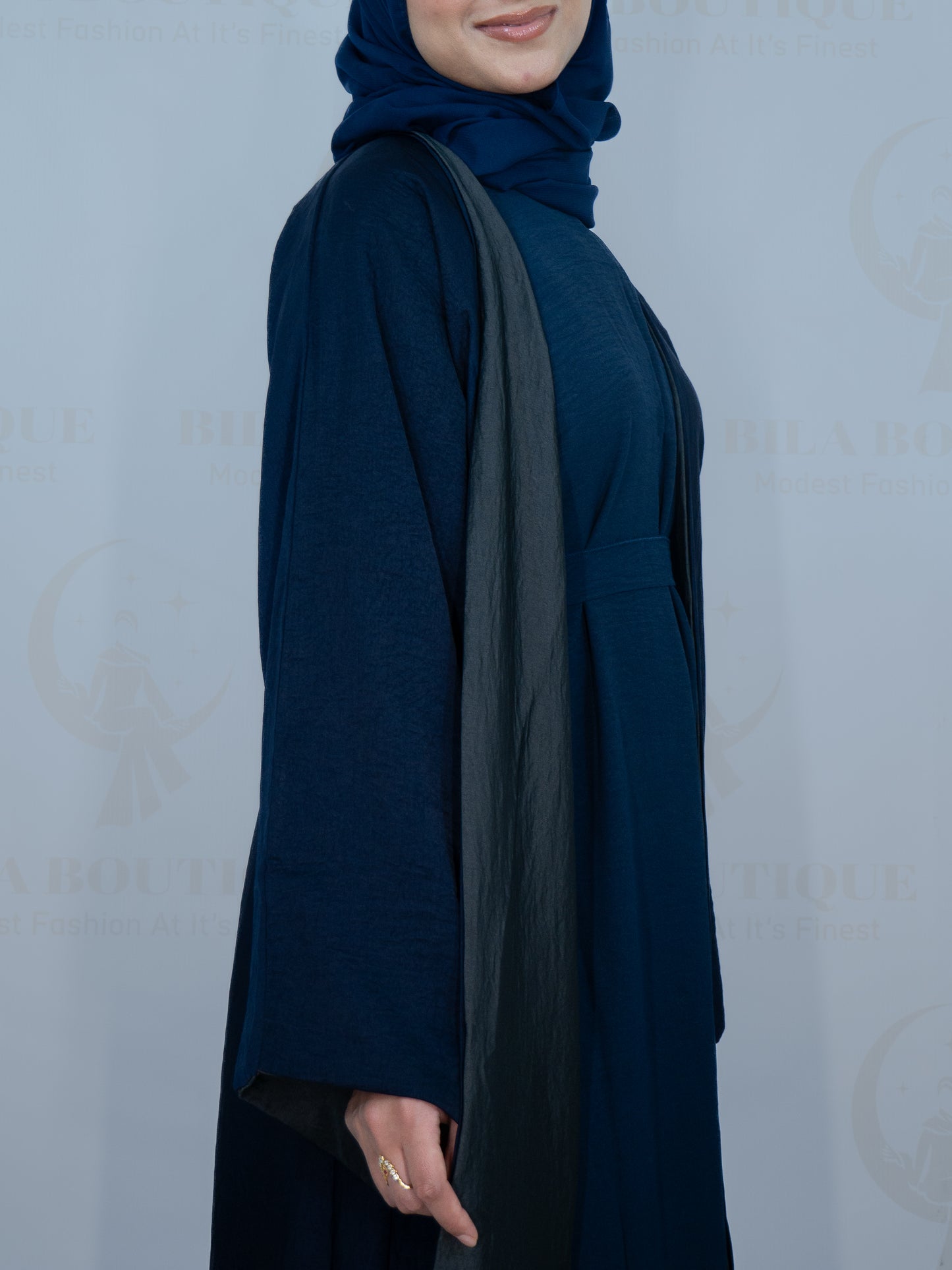 Blue Double Sideded Abaya