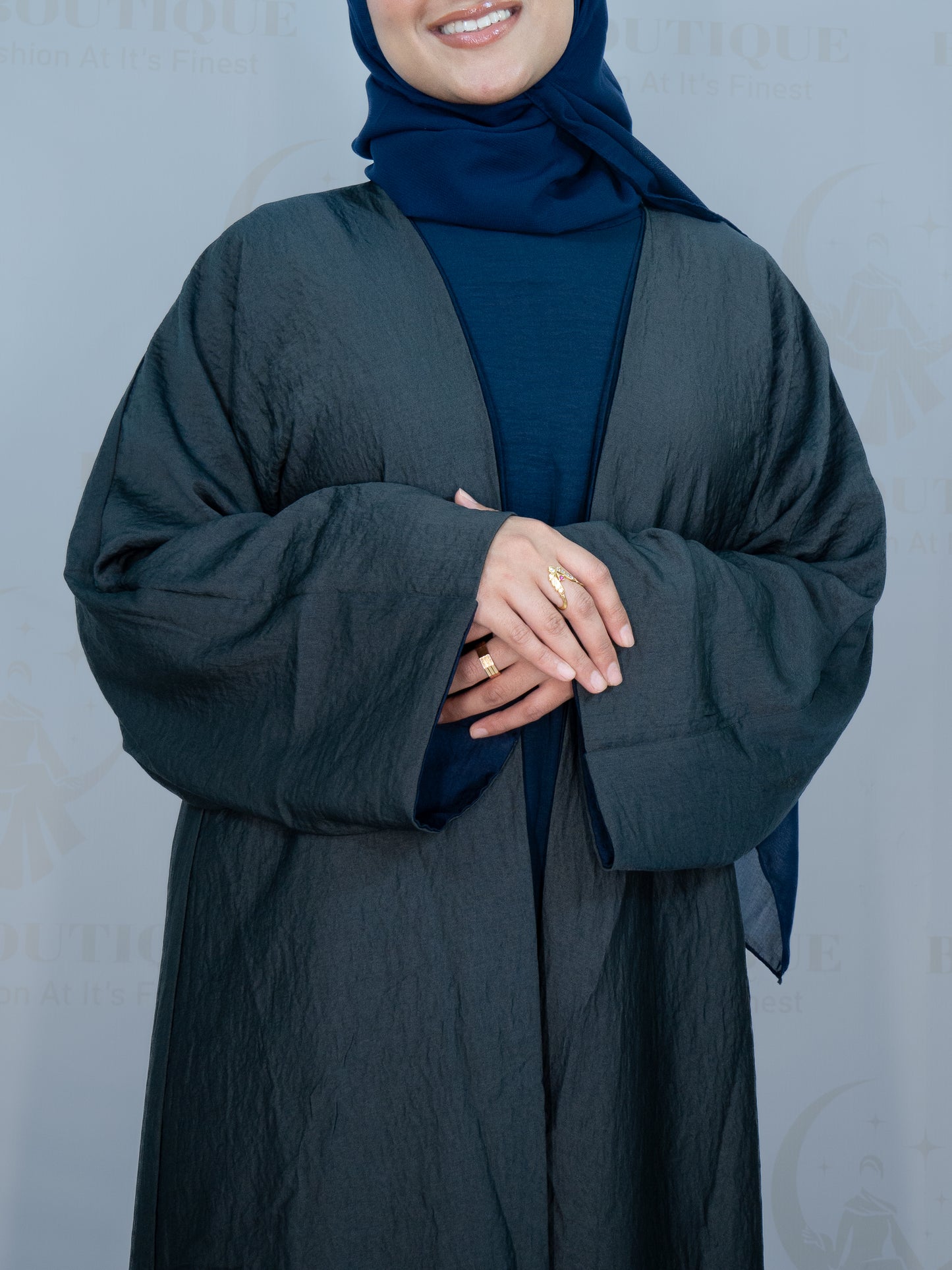 Blue Double Sideded Abaya