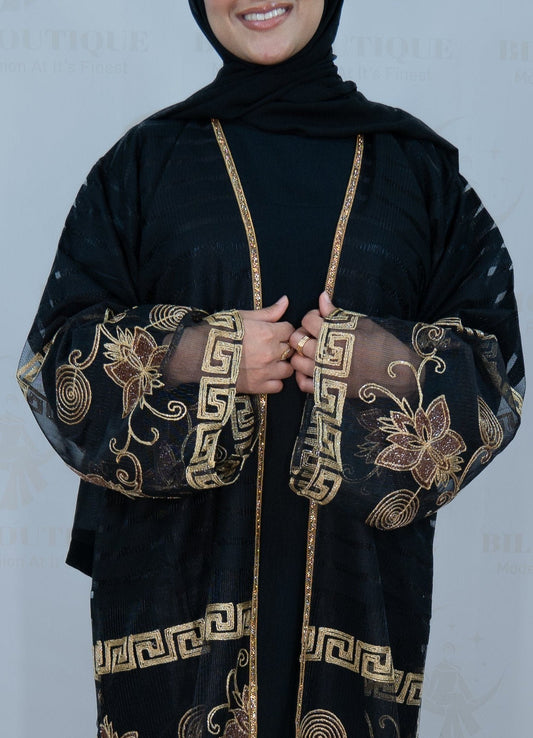 Black/Gold Fenty Abaya