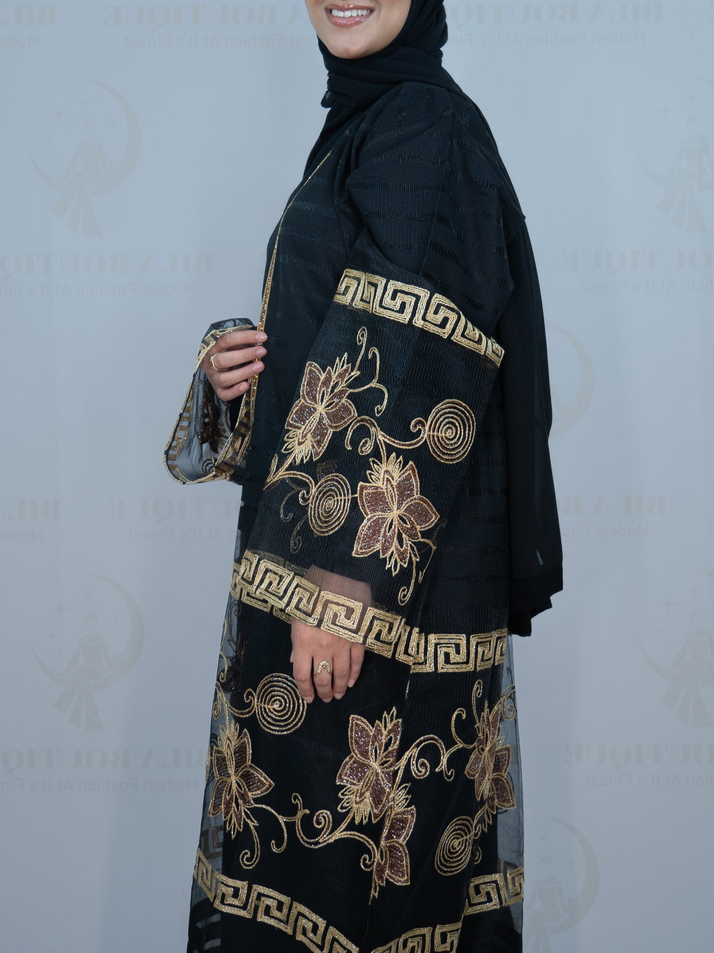 Black/Gold Fenty Abaya