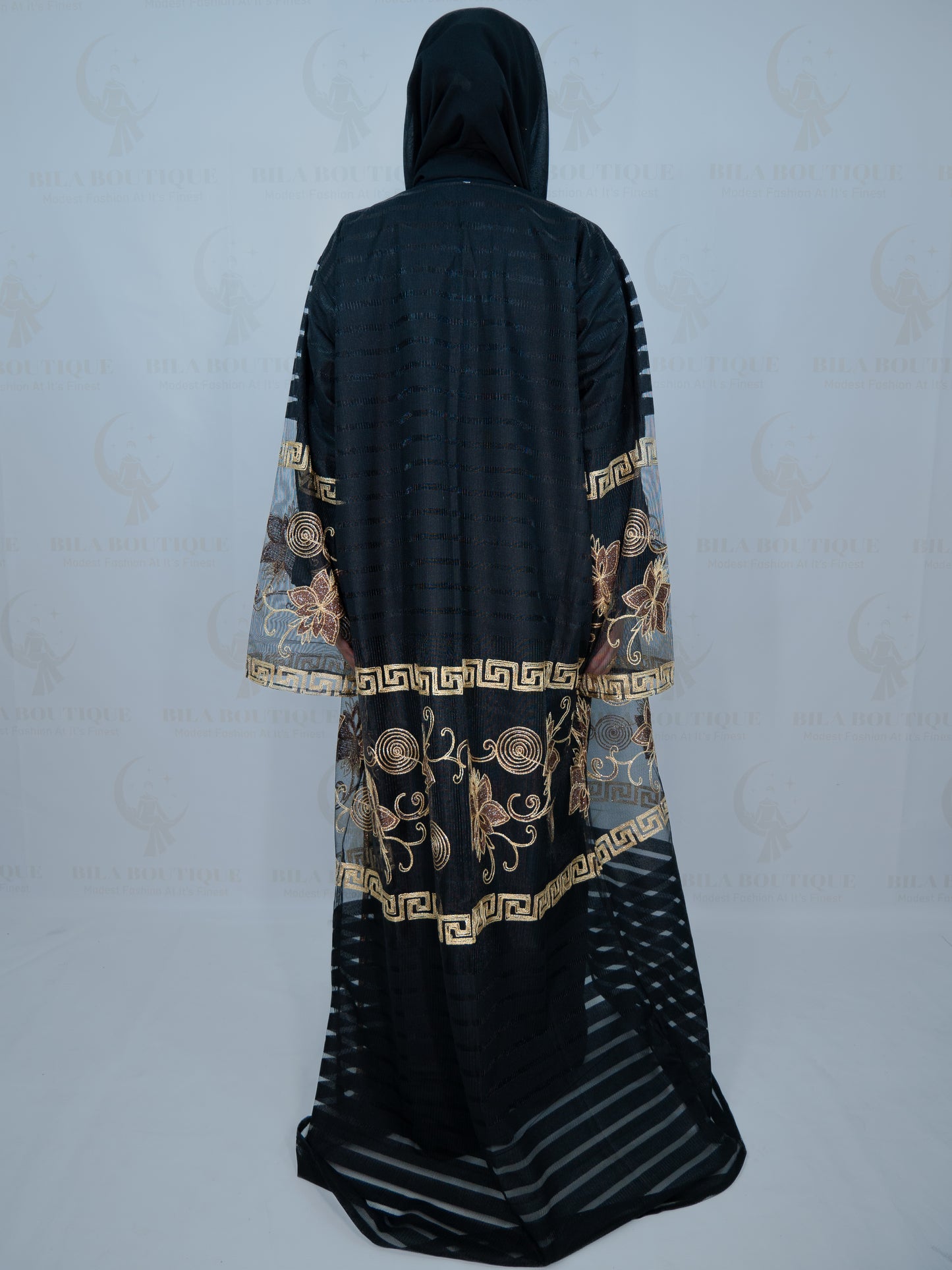 Black/Gold Fenty Abaya