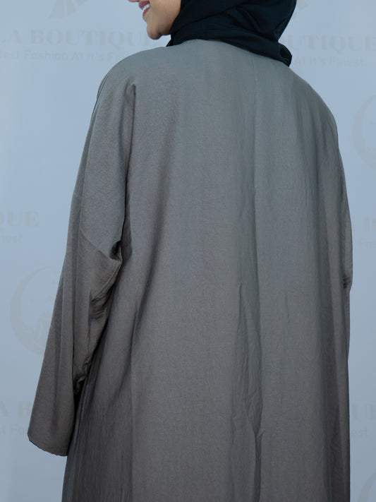 Grey/Black Double Sided Abaya