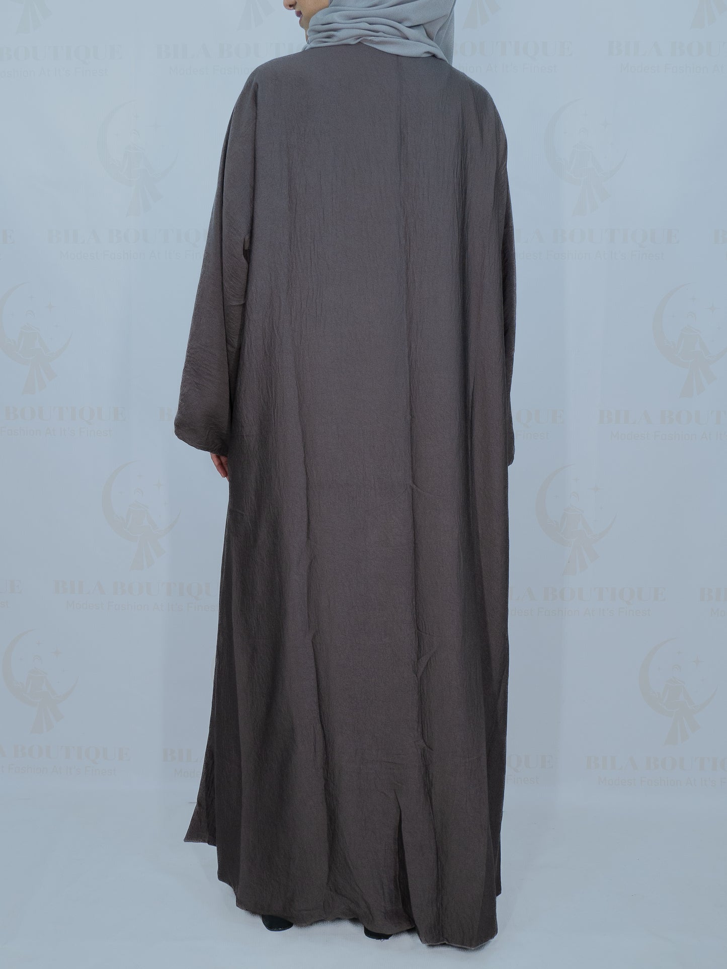 Grey Double Sided Abaya